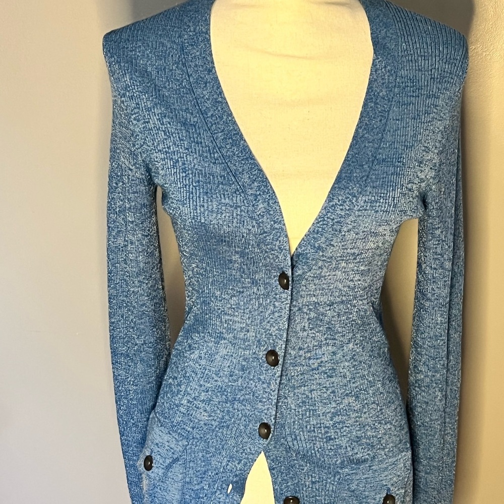 Blue DVF cardigan